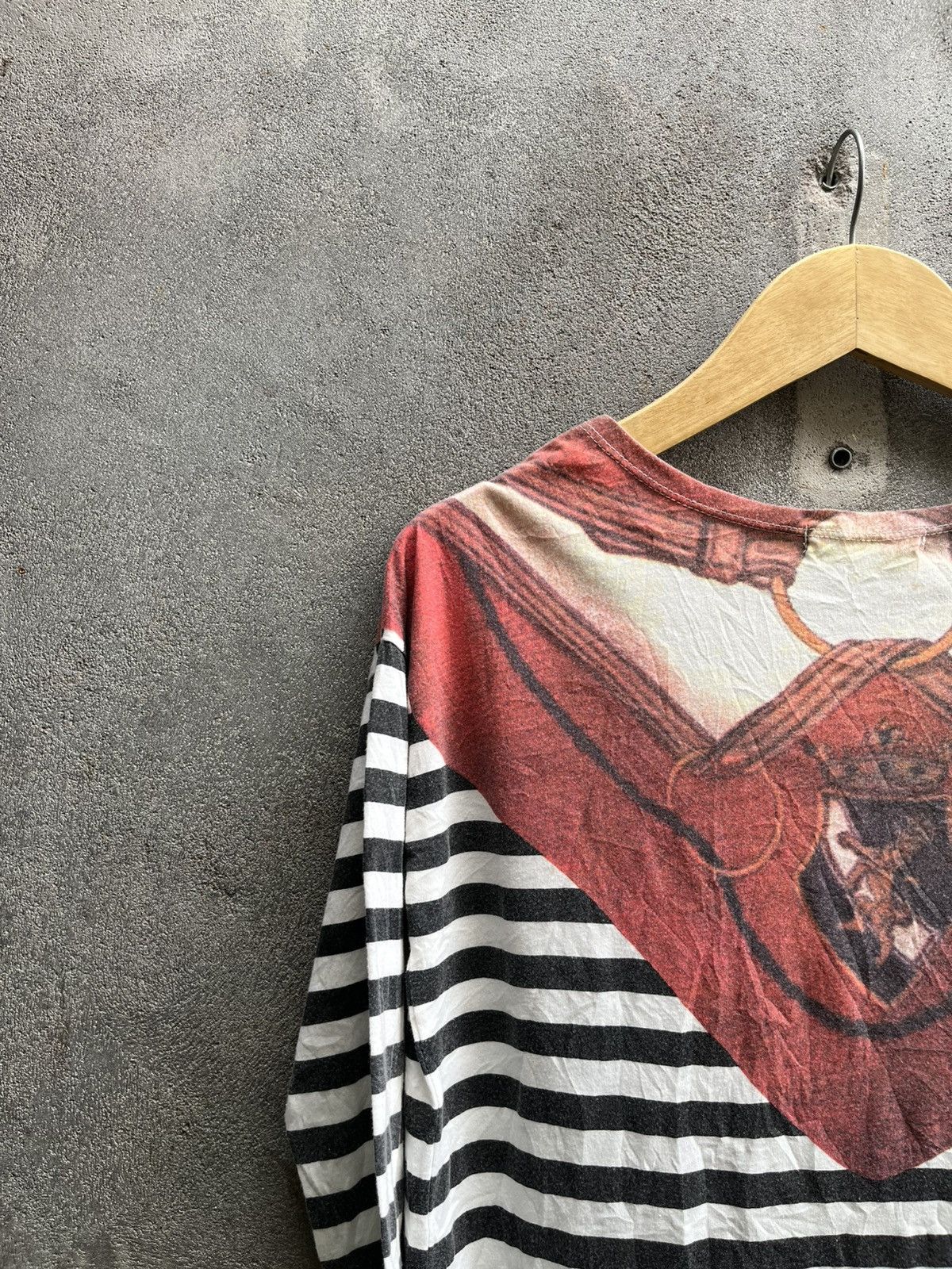 Jean Paul Gaultier × Y/Project JEANASIS Scarf Stripe Tee – Japan Designer Size US XS / EU 42 / 0 - 5 Thumbnail