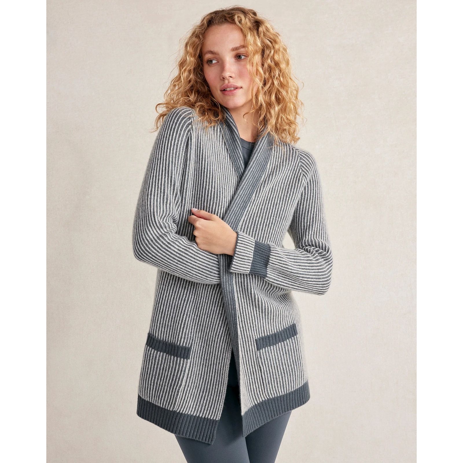 Other Haven Well Within 100% Cashmere Cardigan Blue Womens Large Size L / US 10 / IT 46 - 1 Thumbnail