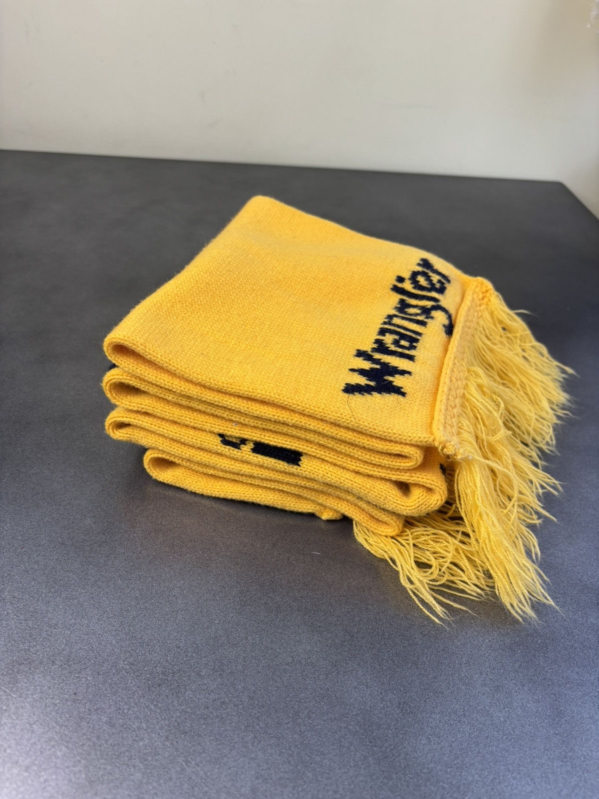 Vintage × Wrangler 1980s Wrangler Scarf 80s Vintage Wrangler Jeans Winter Rodeo Size ONE SIZE - 7 Thumbnail