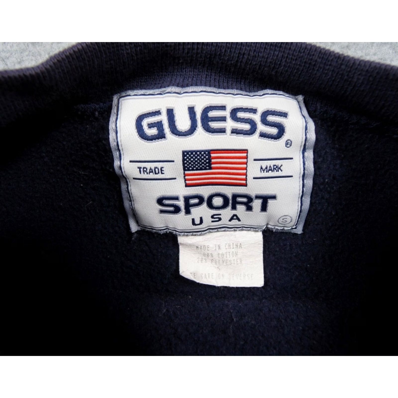 Guess VINTAGE Guess Sweatshirt Mens S Blue Crewneck Sweater Y2K 90s Pullover Adult Size US S / EU 44-46 / 1 - 6 Thumbnail