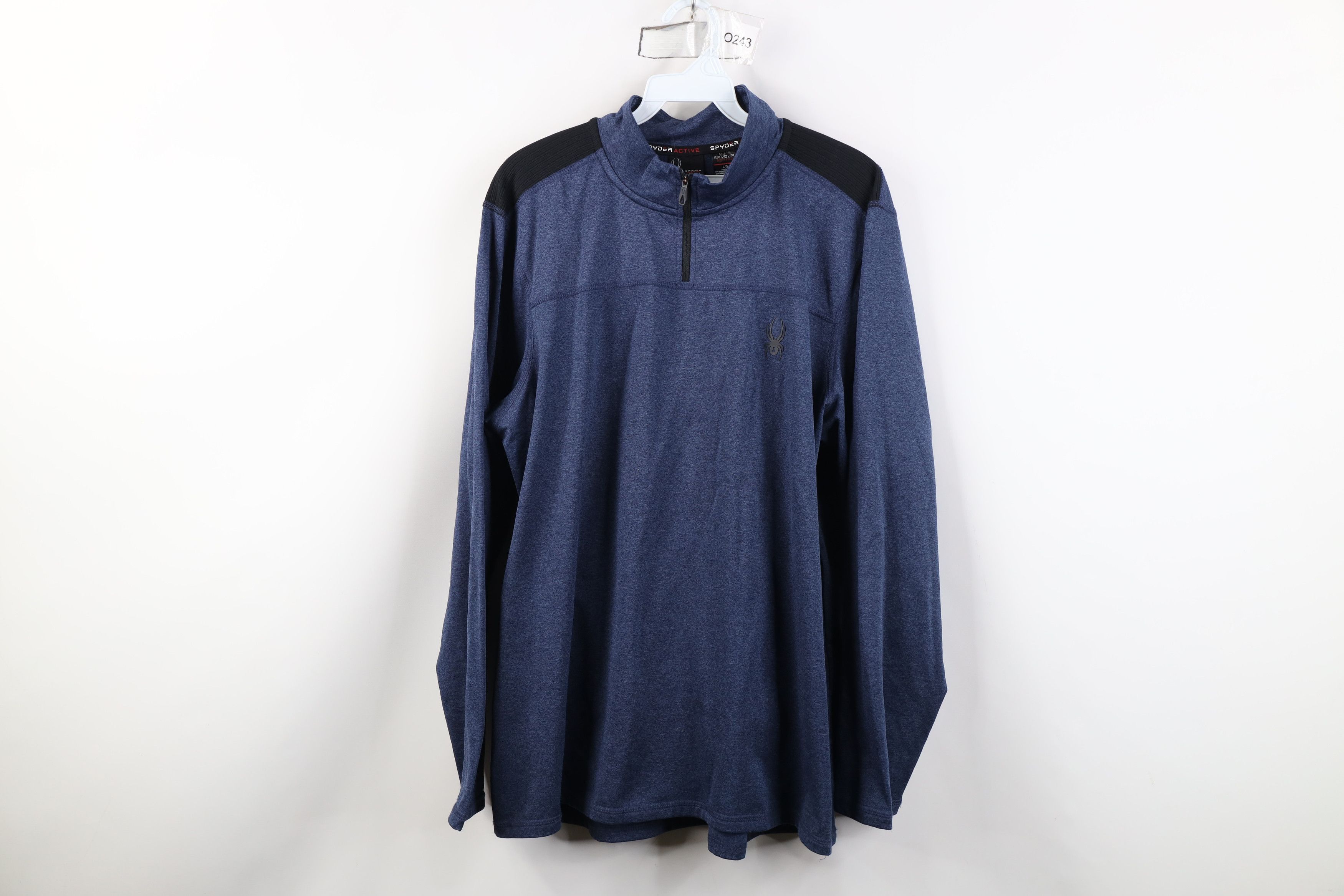 Spyder Spyder Knit 1/4 Half Zip Pullover Jacket Top Heather Blue Size US L / EU 52-54 / 3 - 1 Thumbnail