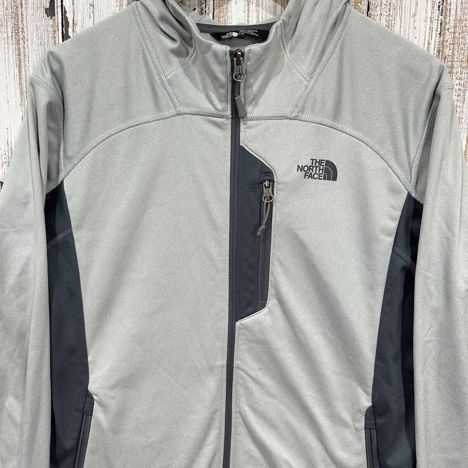 The North Face Mens North Face Gray Full Zip Hooded Jacket SZ Lg Sweatshirt Size US L / EU 52-54 / 3 - 3 Thumbnail