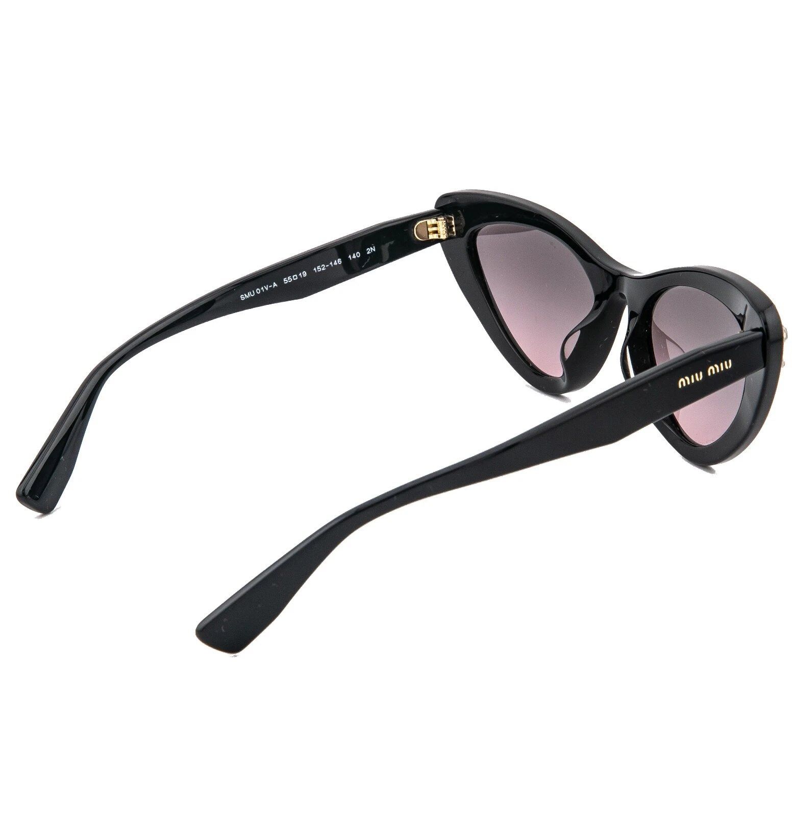 Miu Miu MIU MIU MU01VS Crystal Jewel 01V Black Luxury Fashion Size ONE SIZE - 7 Thumbnail