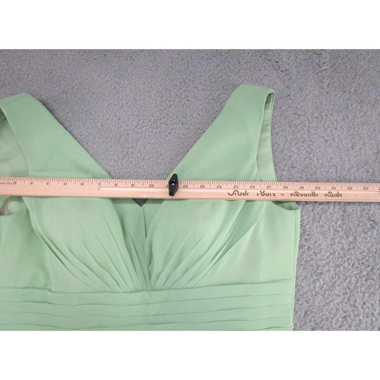 Vintage Lavetir Lace Up Back Sleeveless Mint Green Dress Women's Size 12 Lace Ball Gown Night Formal Wedding Party Cocktail Short Dress Women Size XL / US 12-14 / IT 48-50 - 5 Thumbnail
