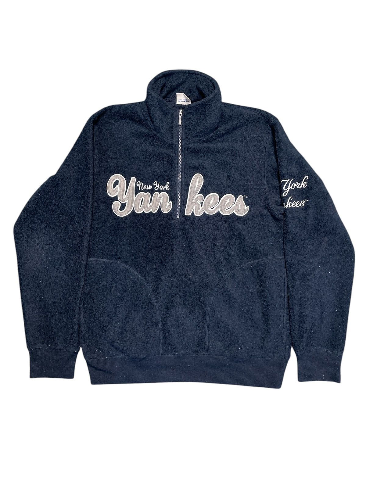 MLB 🔥Rare🔥 New York Yankees Fleece Jacket Size US XL / EU 56 / 4 - 1 Thumbnail