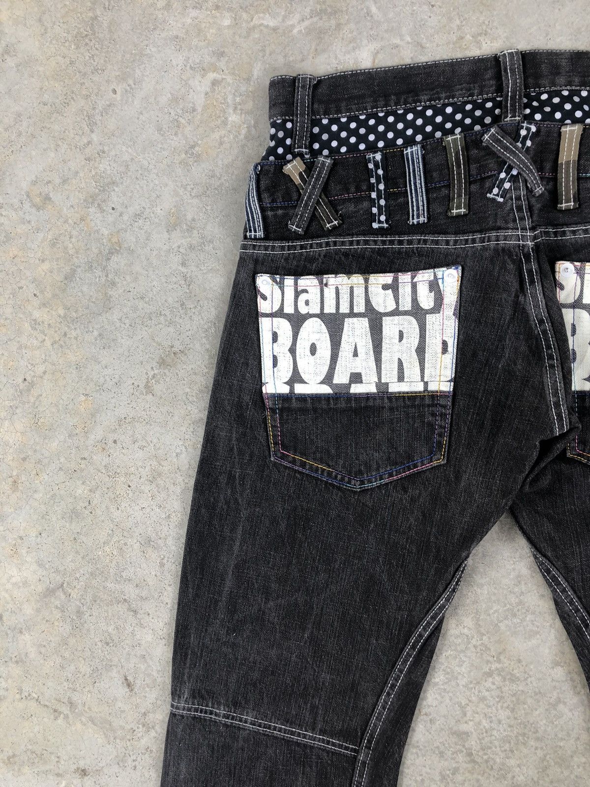 Hysteric Glamour Japanese Dominate Handcrafted Double Waist Distressed Jeans Size US 31 - 10 Thumbnail