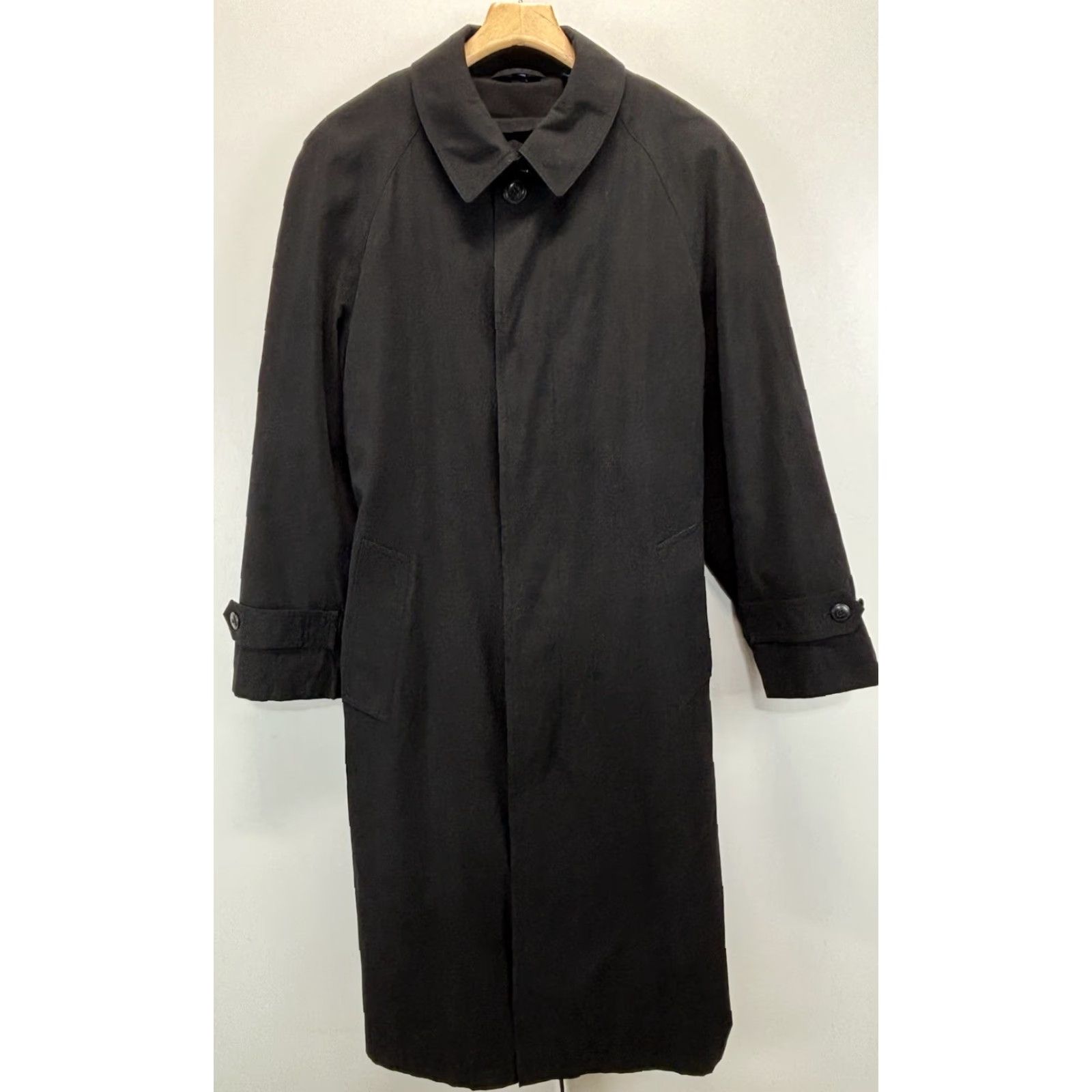 Stafford Stafford Trench Coat Men’s 38R Black Removable Lining Belt Long Coat Classic Career Department Men Style Trench Coat Size 38 Black Color Size US XXS / EU 40 - 2 Thumbnail