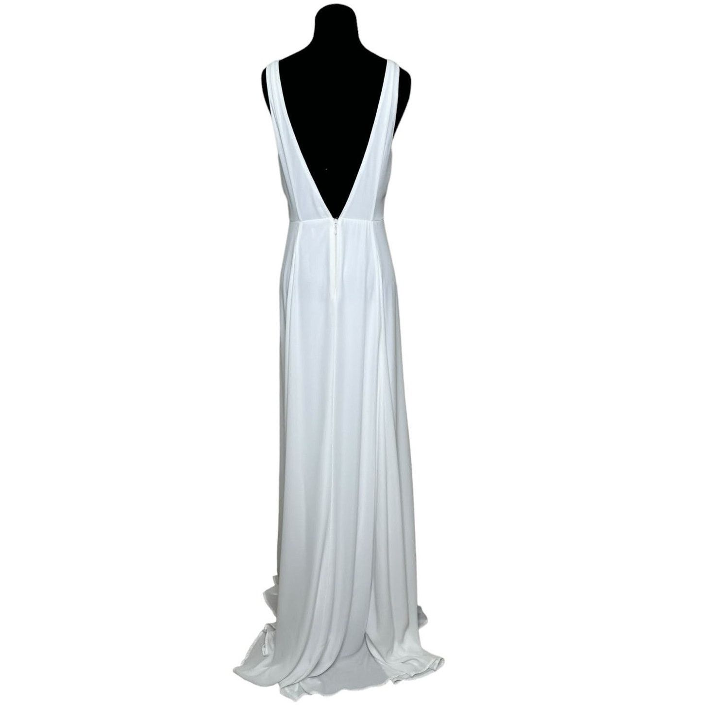 Show Me Your MuMu Show me your Mumu white chiffon wedding dress size M Size M / US 6-8 / IT 42-44 - 2 Thumbnail