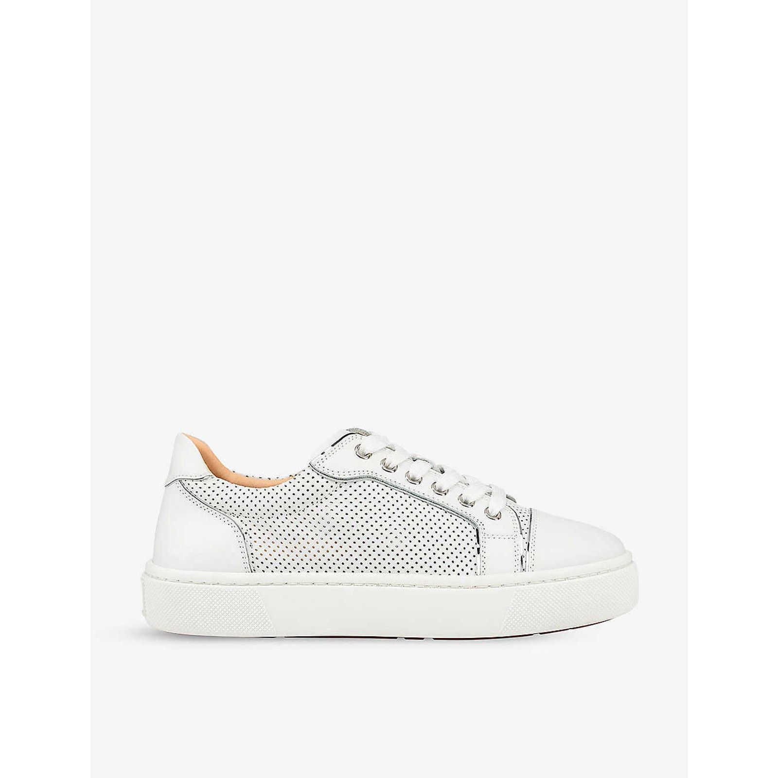 Christian Louboutin Christian Louboutin White Leather Low Top Sneaker 40 Size US 10 / IT 40 - 3 Thumbnail