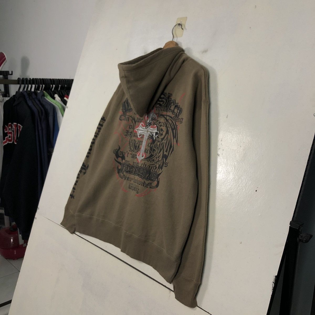 Japanese Brand 📌Vintage Zipper Hoodie Jacket Beaumere Punk Design Backhit Size US L / EU 52-54 / 3 - 12 Thumbnail