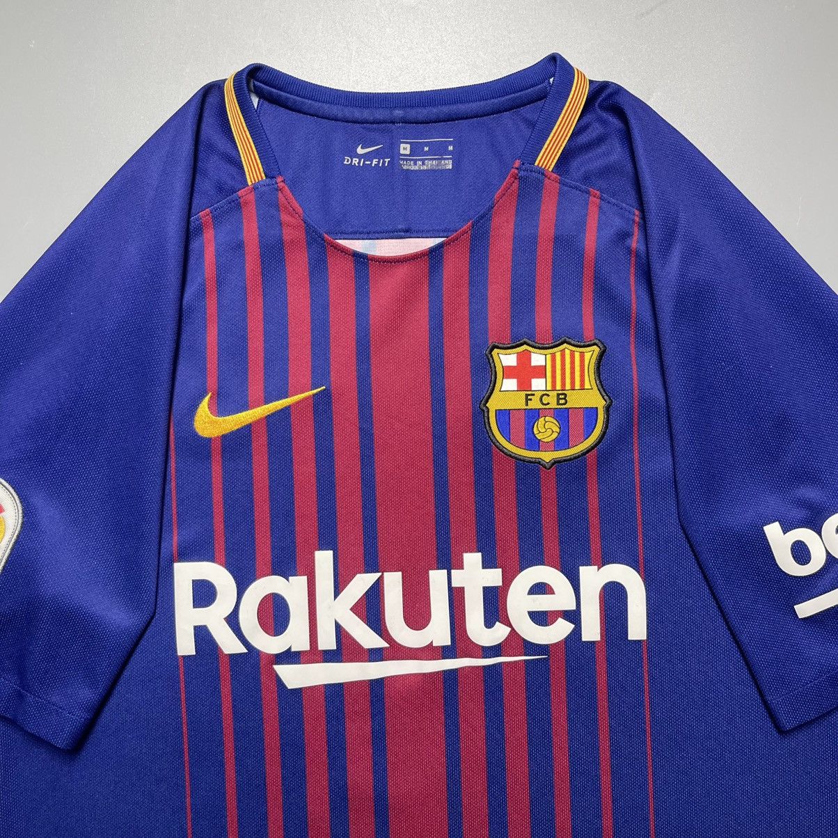 Nike BARCELONA NIKE 2017/2018 FOOTBALL HOME JERSEY #10 MESSI Size US M / EU 48-50 / 2 - 4 Thumbnail