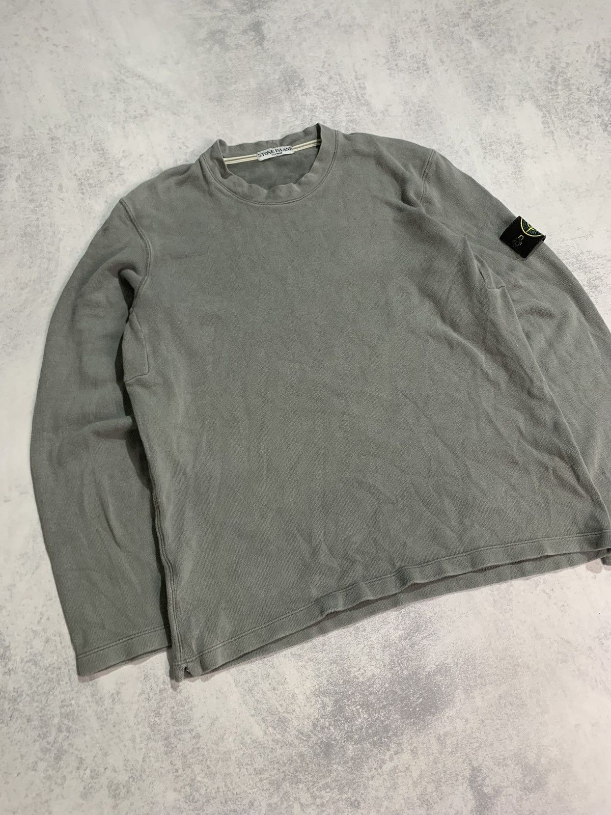 Stone Island Vintage Stone Island AW 2007 Sweatshirt Crewneck Grey Italy Size US L / EU 52-54 / 3 - 2 Thumbnail