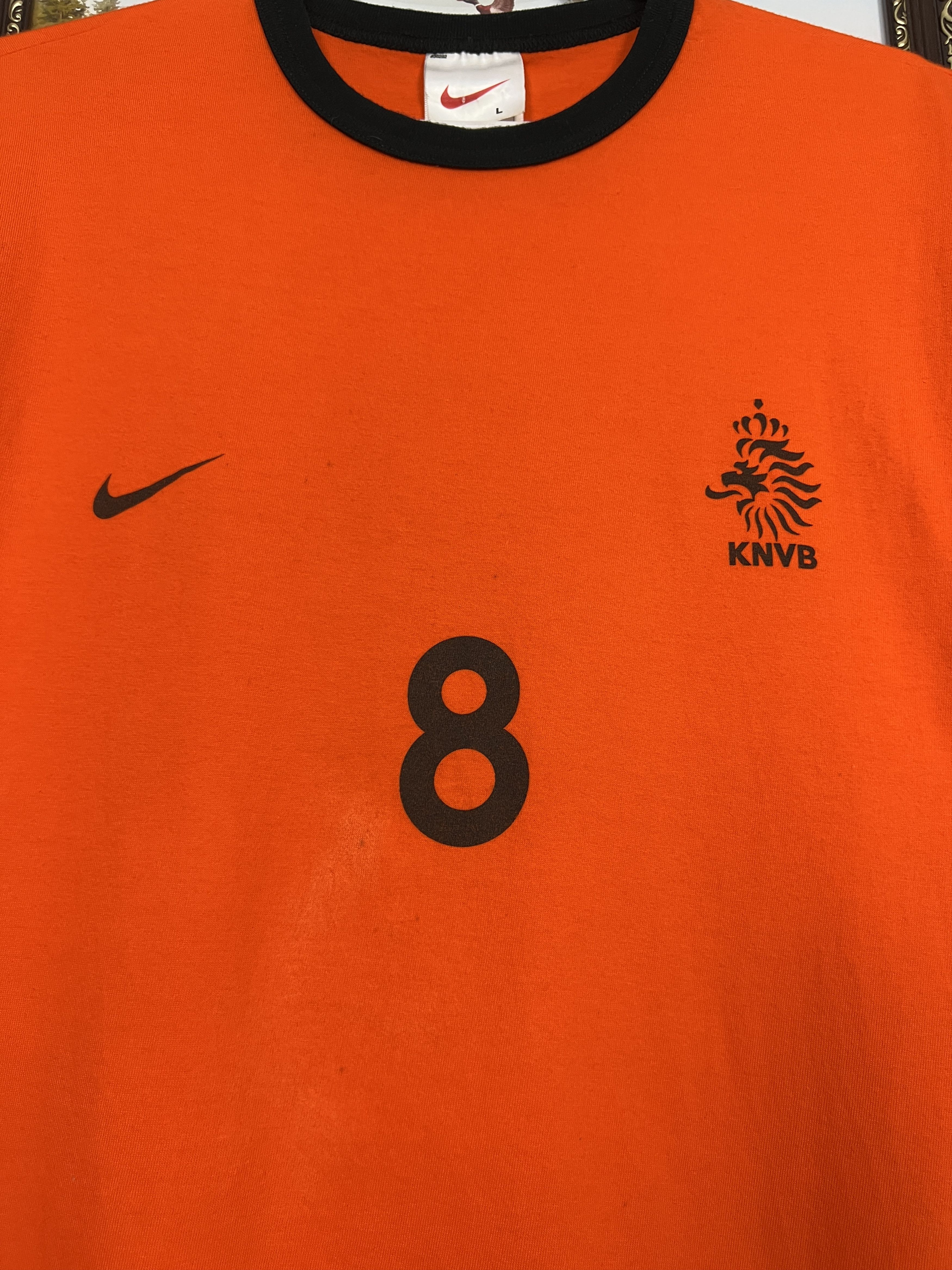 Nike Vintage Nike Netherlands Holland Football #8 Davids Vest Tee Size US L / EU 52-54 / 3 - 3 Thumbnail