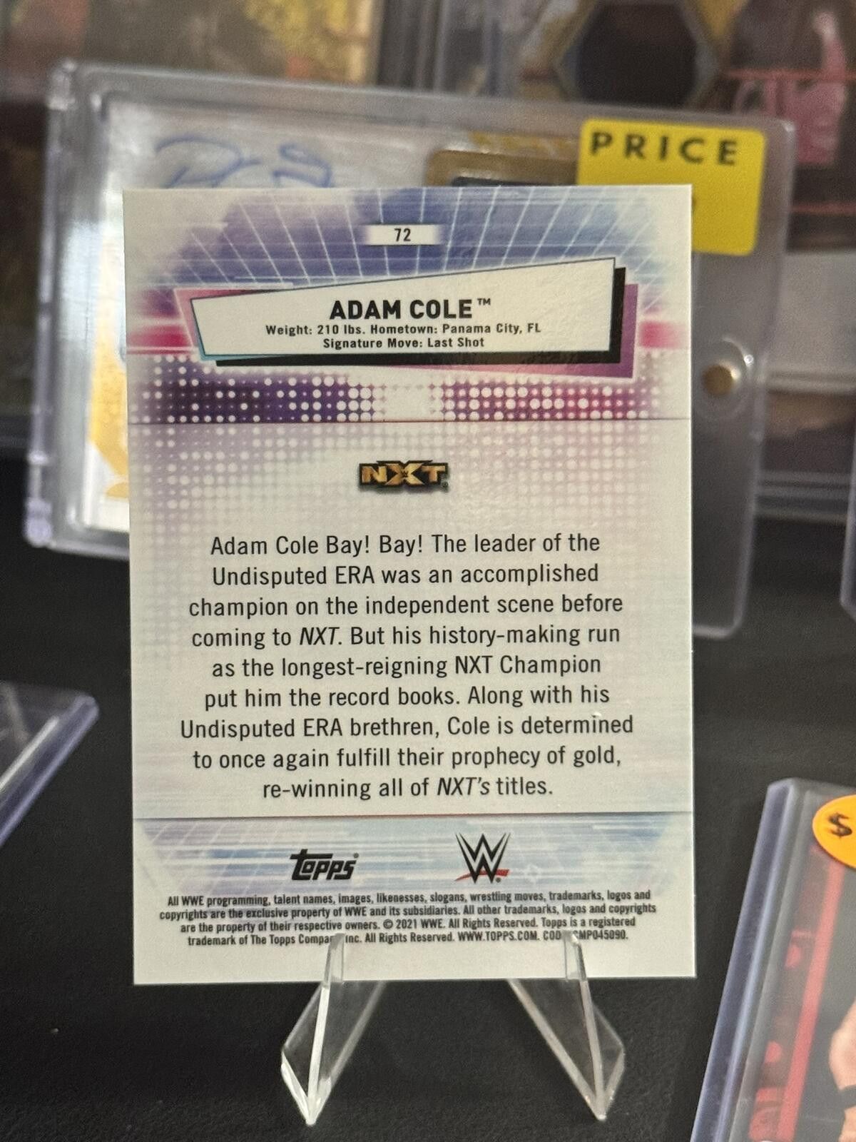 Other 2021 Topps Chrome WWE Orange Refractor /25 Adam Cole #72 Size ONE SIZE - 2 Thumbnail