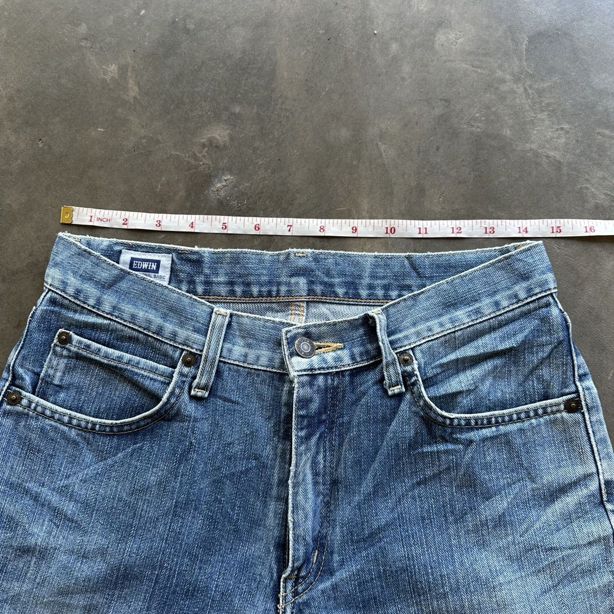 Japanese Brand Vintage Edwin Distressed Faded Denim Jean Pant W28 Size US 28 / EU 44 - 8 Thumbnail