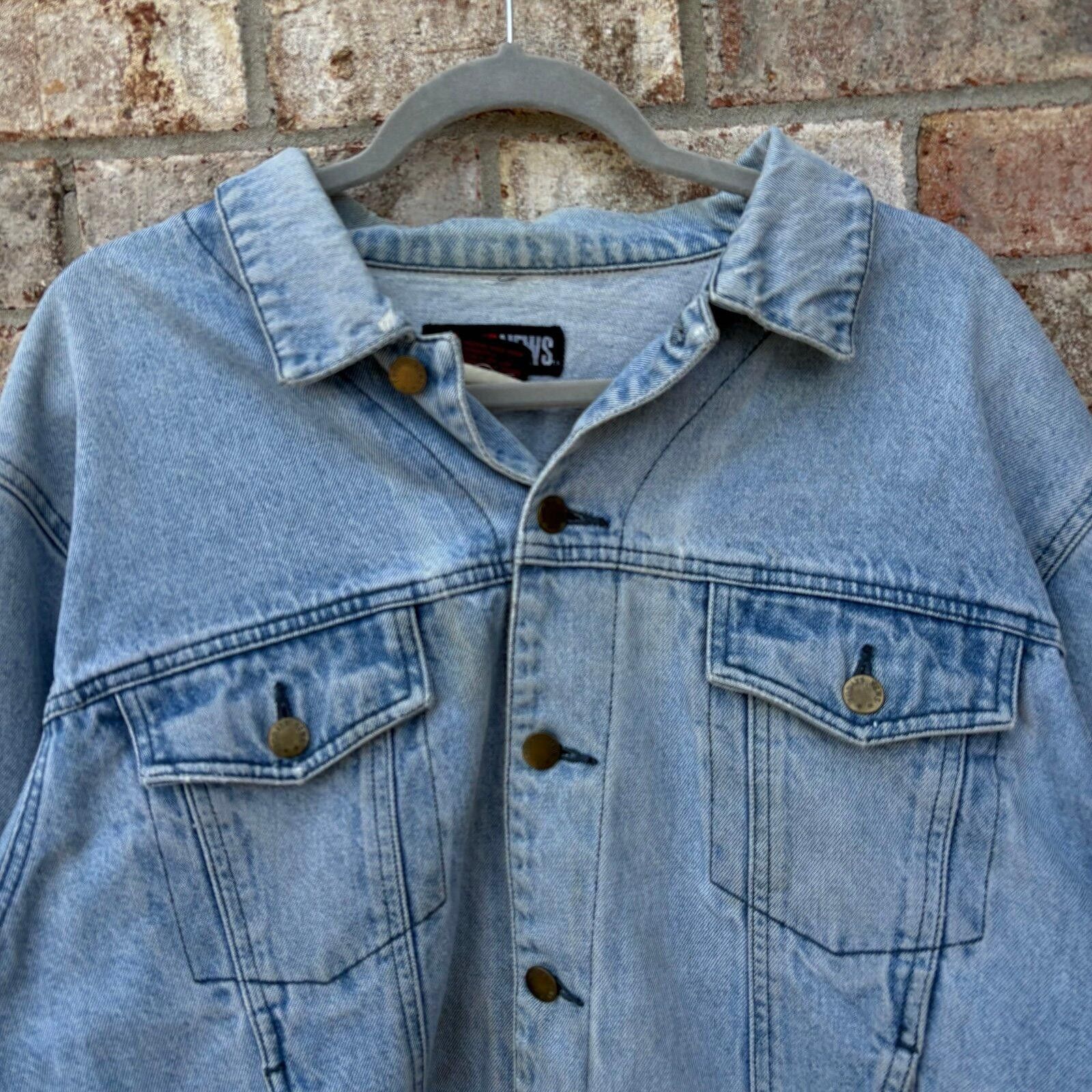 Other Vintage 90s Denim jean jacket Size US L / EU 52-54 / 3 - 3 Thumbnail