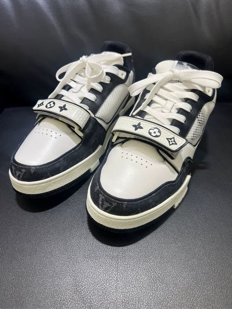 Louis Vuitton Louis Vuitton Black and white Velcro shoes Size US 8 / EU 41 - 1 Thumbnail
