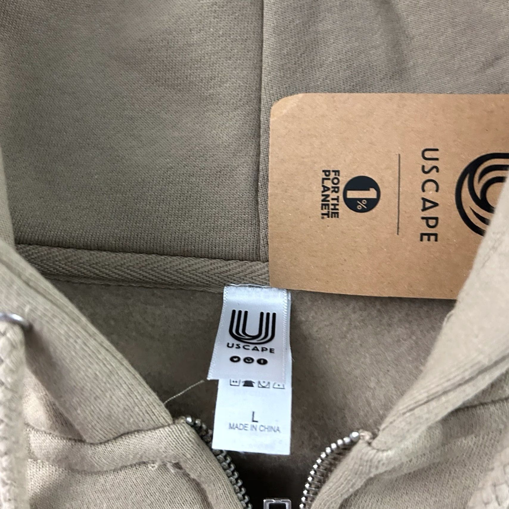 Vintage VINTAGE USCAPE Arizona State University Full Zip Hoodie Sweatshirt Men L Tan University 90s Mens Size US L / EU 52-54 / 3 - 3 Thumbnail