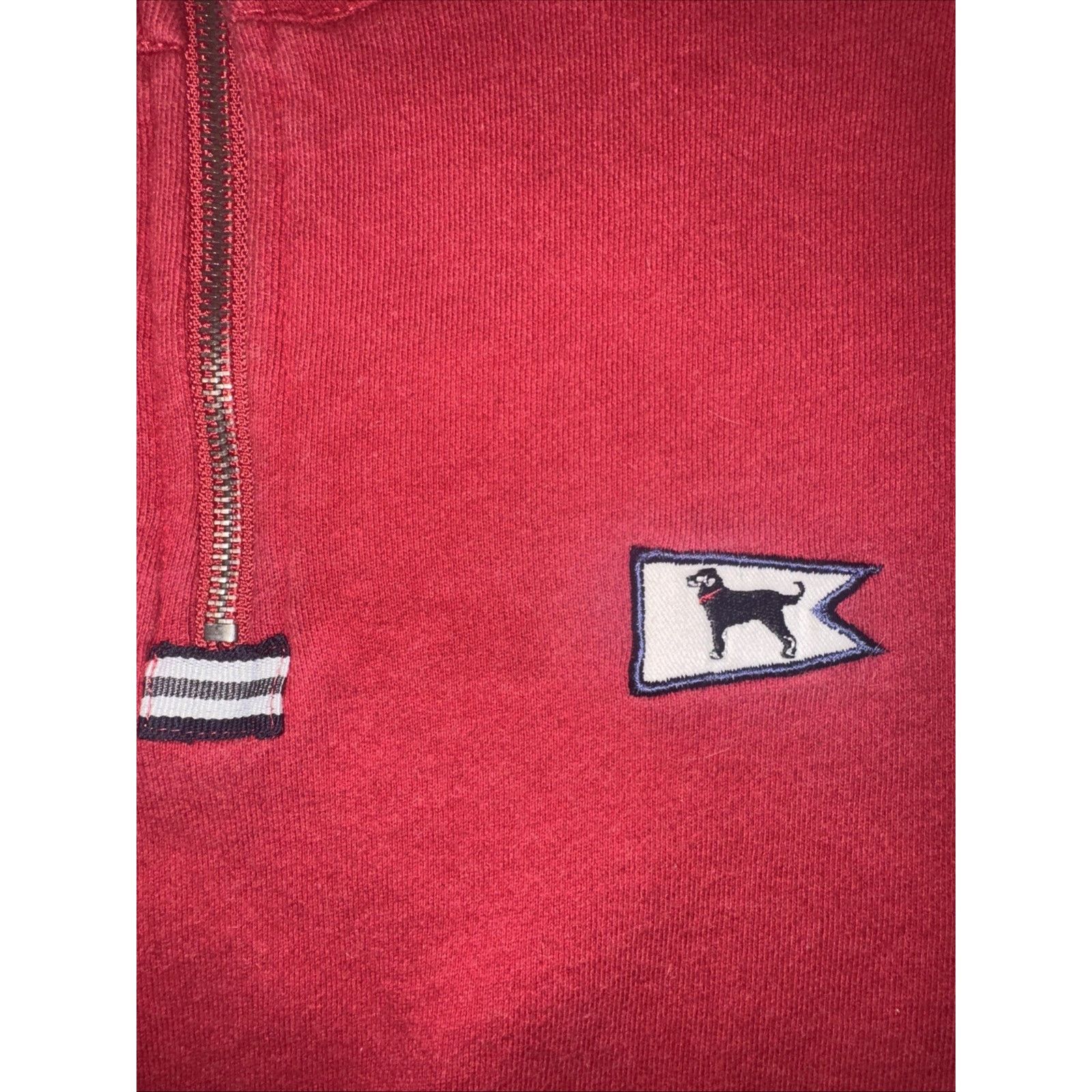 Nantucket × Polo Ralph Lauren × Vintage The Black Dog Quarter Zip Pullover Sweatshirt L 23x28 Size US L / EU 52-54 / 3 - 3 Thumbnail