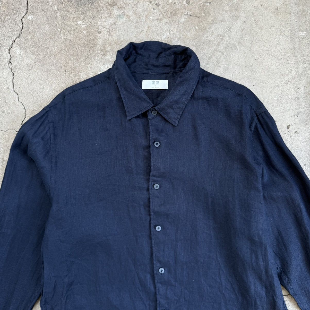 Uniqlo Uniqlo Linen Button Up Shirt Size US XL / EU 56 / 4 - 2 Thumbnail