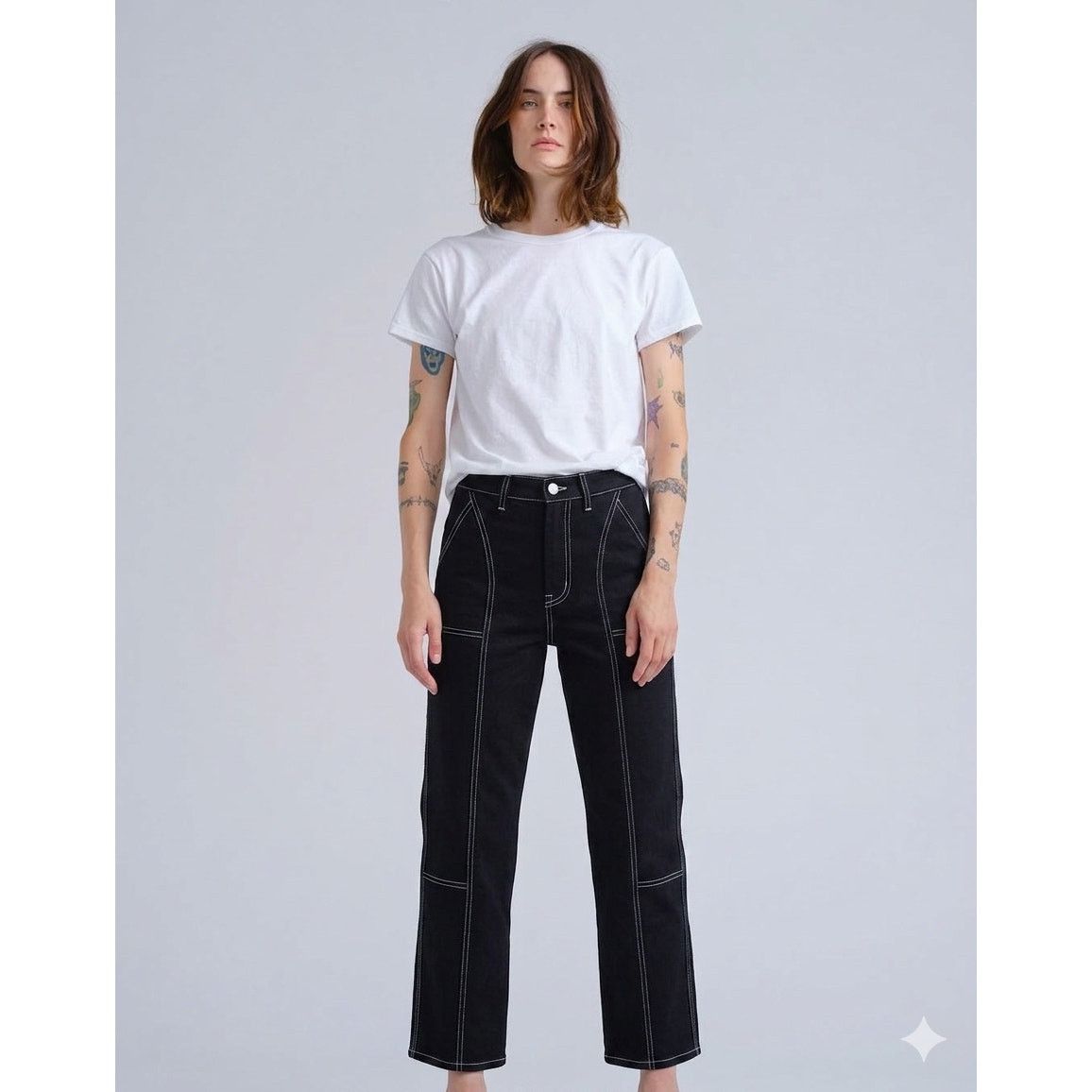 Other NWT Trave Amelia Black Betty Slim Straight Sz 27 Deadstock Size 27" / US 4 / IT 40 - 3 Thumbnail