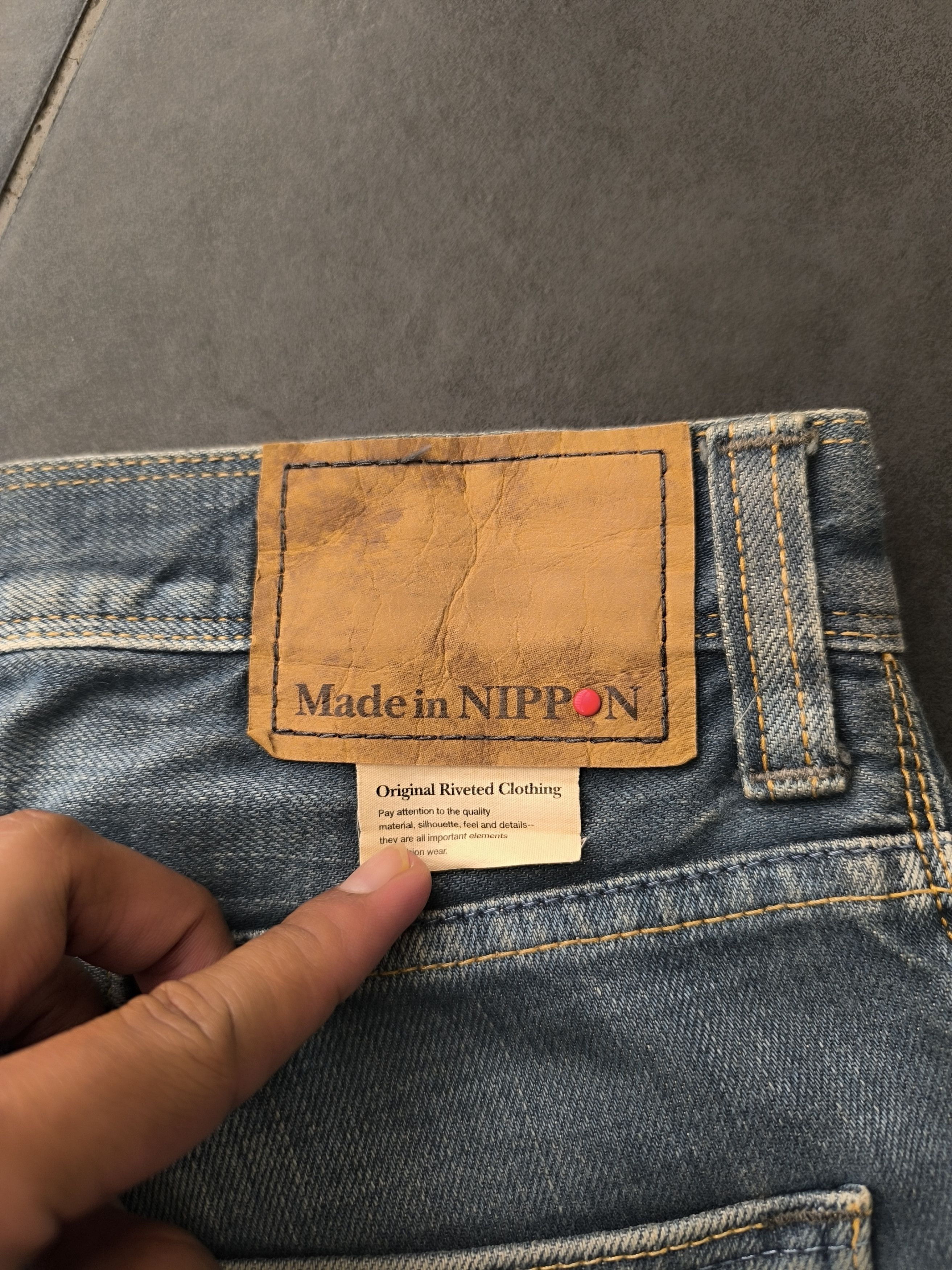 If Six Was Nine × Japanese Brand × Le Grande Bleu (L.G.B.) FLARE JEANS BUCKLE BACK NUMBER JEANS Size US 34 / EU 50 - 9 Thumbnail