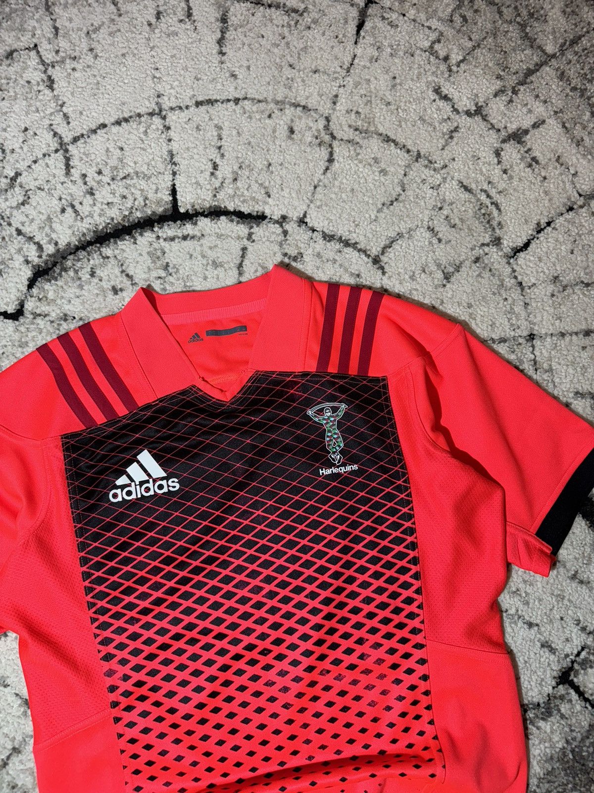 Adidas × Vintage 2017/18 Maillot Adidas Harlequins Rugby Taille Jersey Large Size US L / EU 52-54 / 3 - 3 Thumbnail
