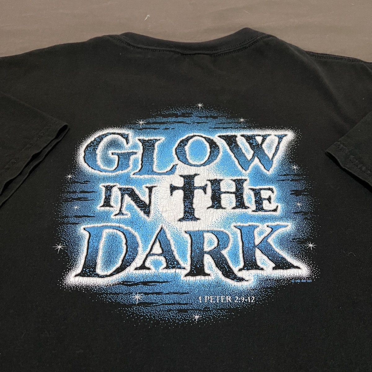 Other Vintage Y2K Glow in the dark Bible Holy God Jesus Promo Tee Size US L / EU 52-54 / 3 - 1 Thumbnail