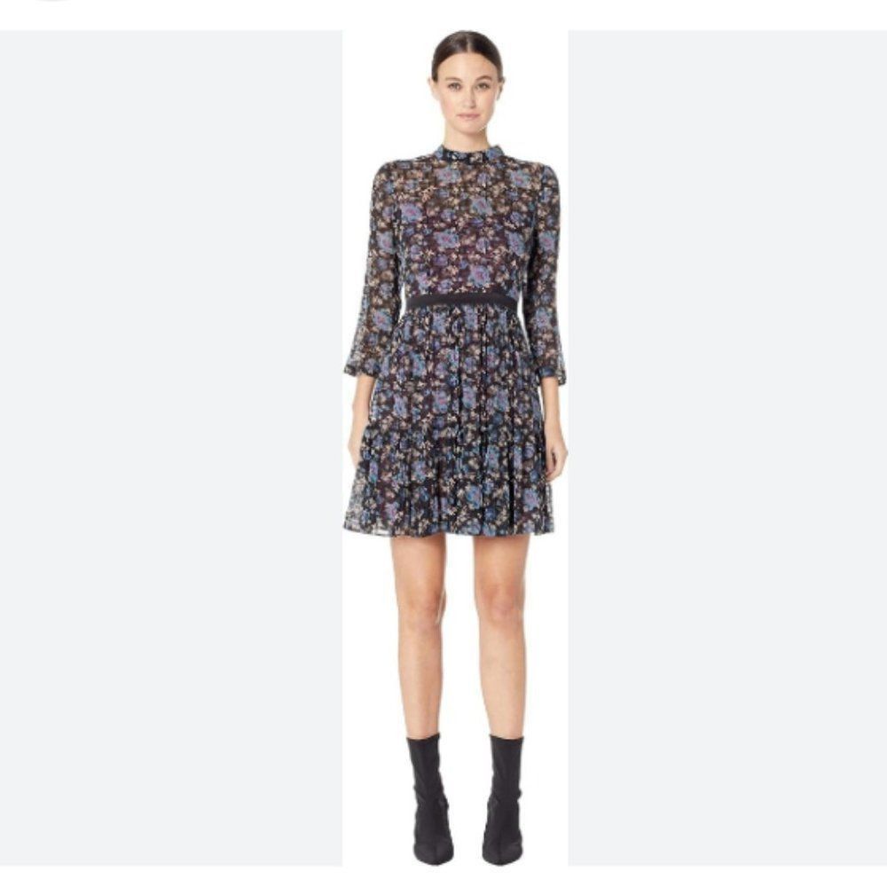Rebecca Taylor Rebecca Taylor Floral Solstice Silk Dress Size 2 Size XS / US 0-2 / IT 36-38 - 11 Thumbnail