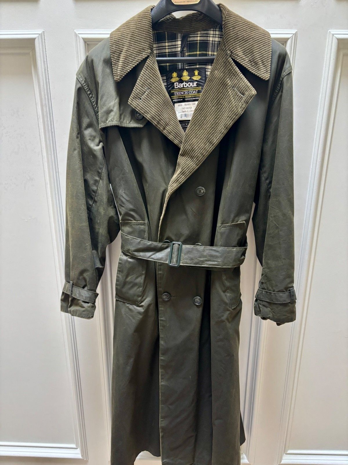 Barbour Limited Edition Vintage '94 A600 Sage Barbour Trench Coat Size US XL / EU 56 / 4 - 5 Thumbnail