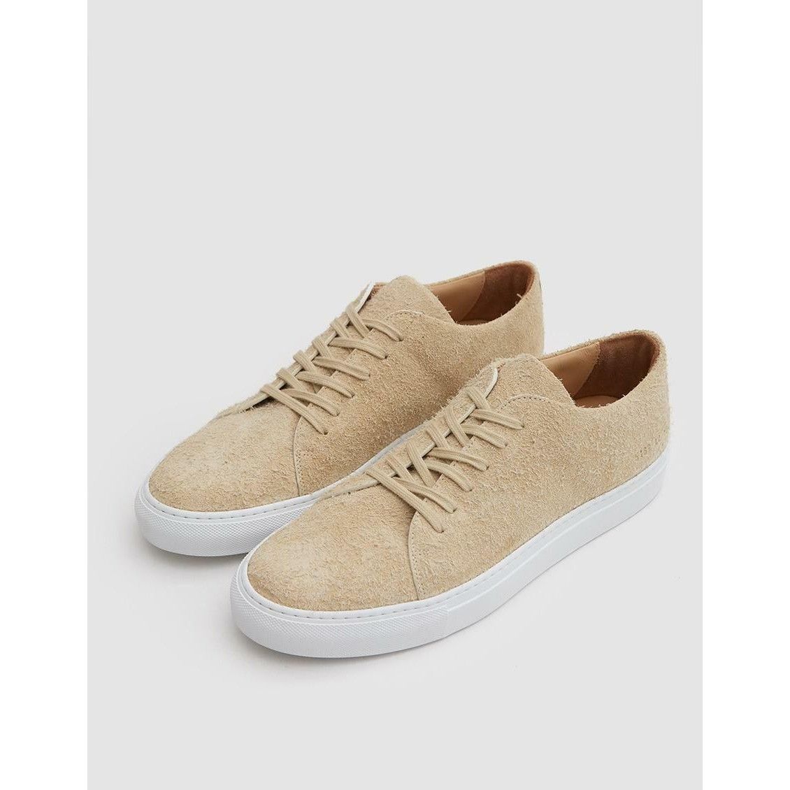 Common Projects NEW WITH BOX COMMON PROJECTS COURT LOW SUEDE TAN SNEAKERS 40 Size US 7 / EU 40 - 1 Thumbnail