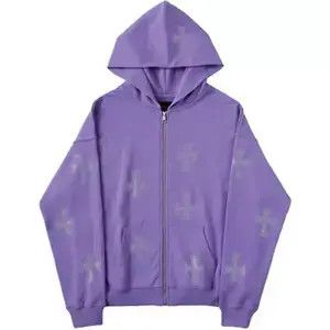 Japanese Brand × Vintage Rhinestone Cross Zip Up Hoodie Size US L / EU 52-54 / 3 - 4 Thumbnail