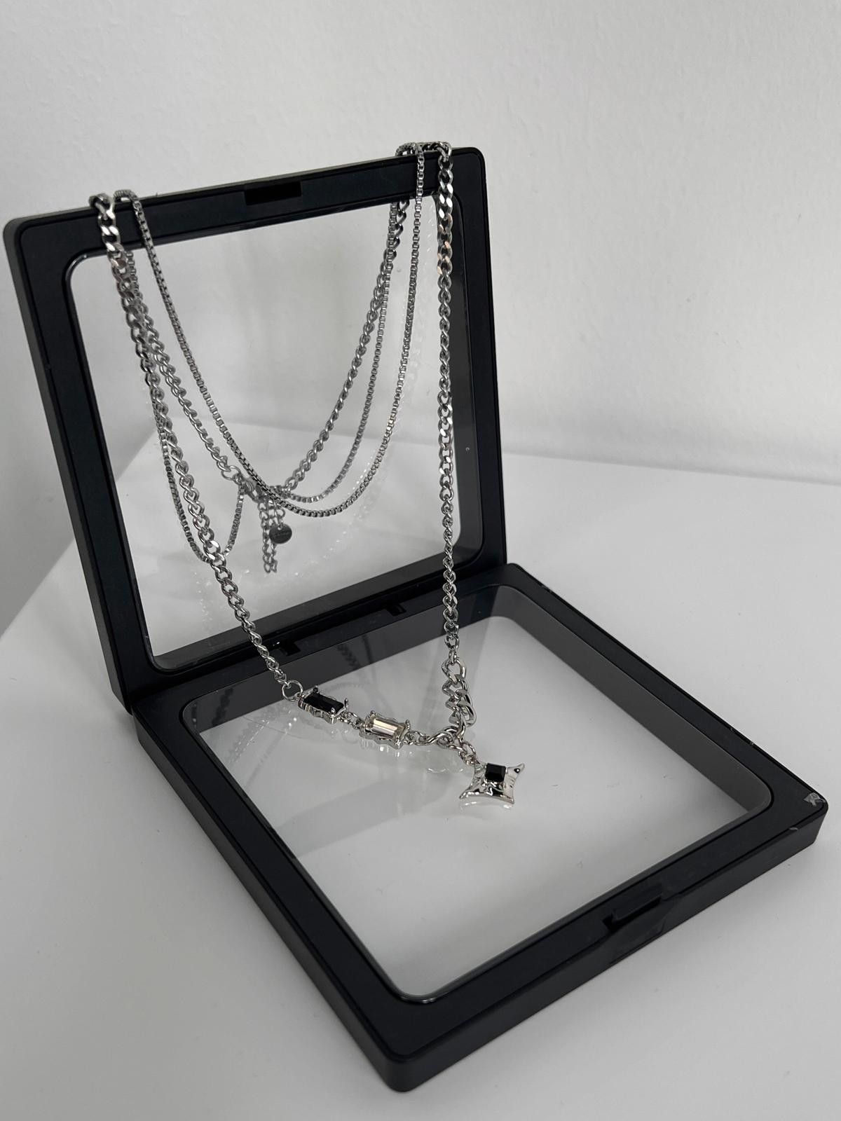 Jewelry Layered Silver Necklace Set Size ONE SIZE - 3 Thumbnail