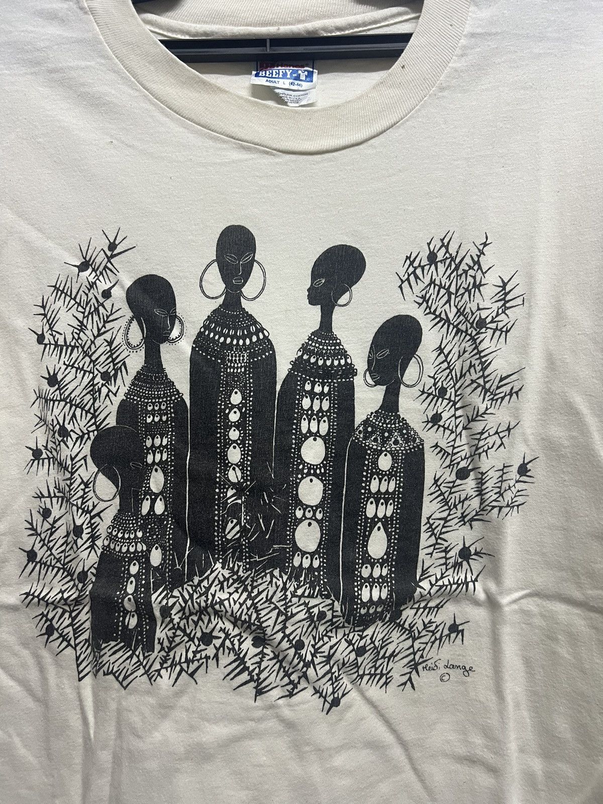 Vintage Vintage 90’s African Shaman Queens Pop Culture Tee Size US L / EU 52-54 / 3 - 2 Thumbnail