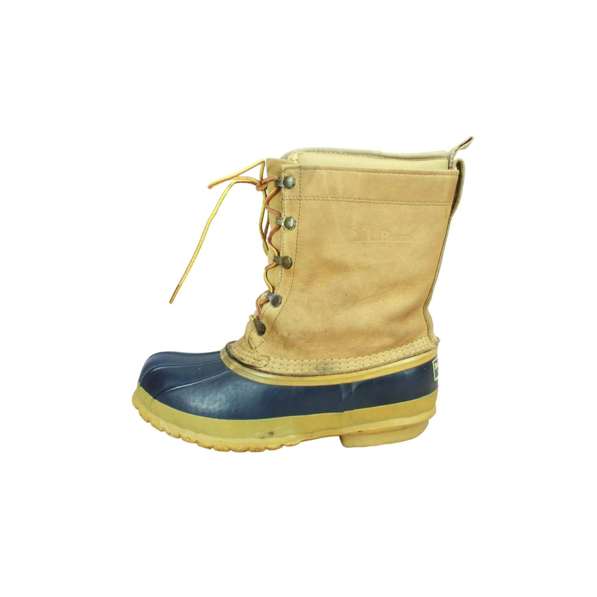 L.L. Bean × Leather × Vintage Vintage LL Bean Men's Removable Liner Mid Calf Duck Boots Size US 8 / EU 41 - 1 Thumbnail