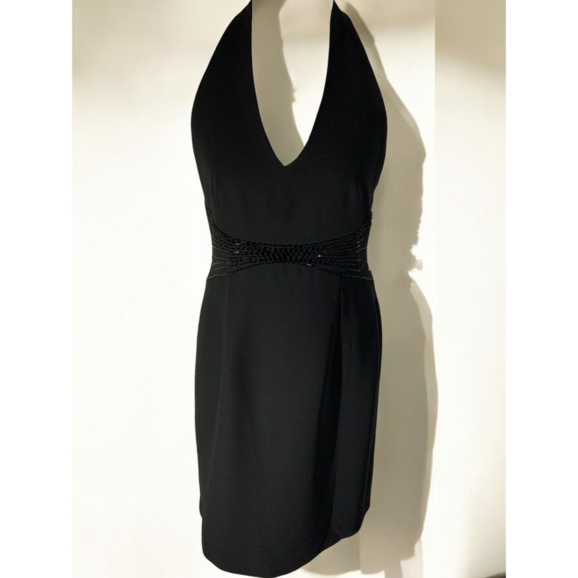 Donna Morgan Donna Morgan Black Halter Party Holiday Dress NEW 8 Size M / US 6-8 / IT 42-44 - 2 Thumbnail