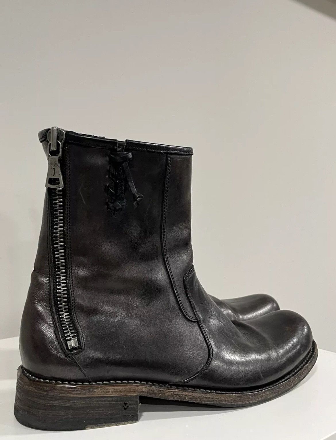 John Varvatos Engineer double back zip boot. 8 Size US 8 / EU 41 - 5 Thumbnail