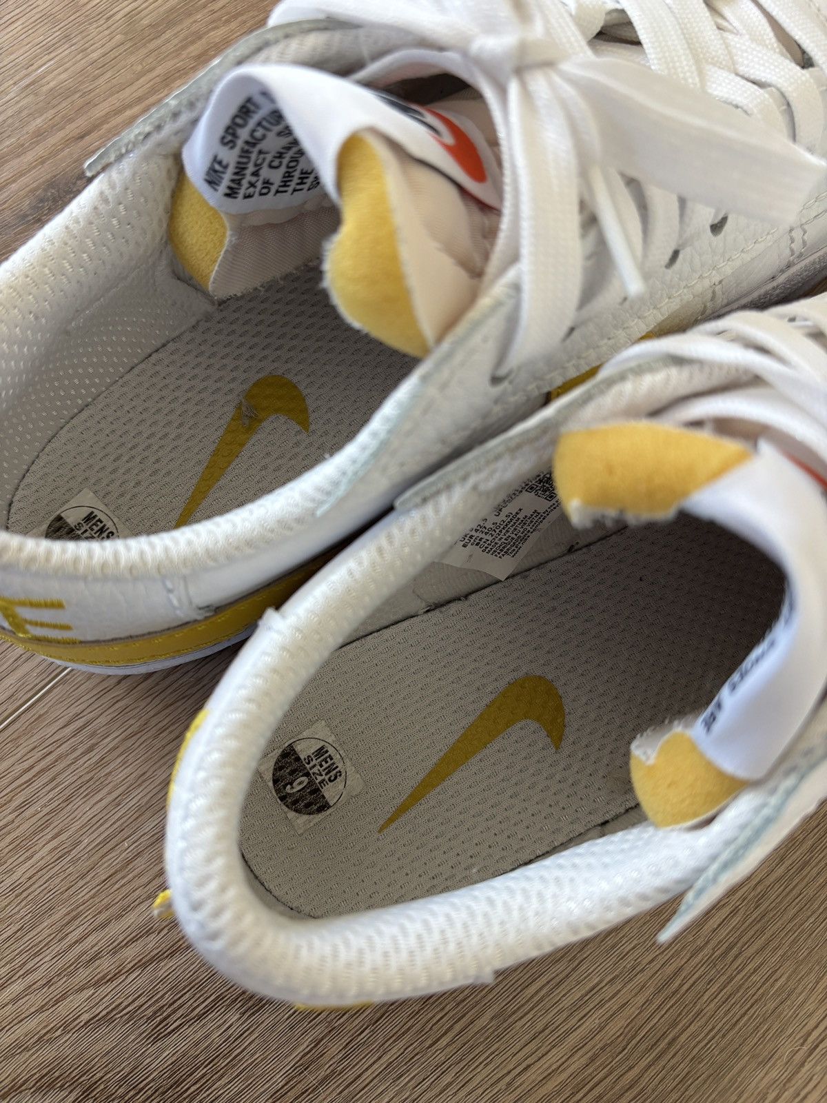 Nike Nike Blazer Jumbo White Yellow Size US 9 / EU 42 - 6 Thumbnail