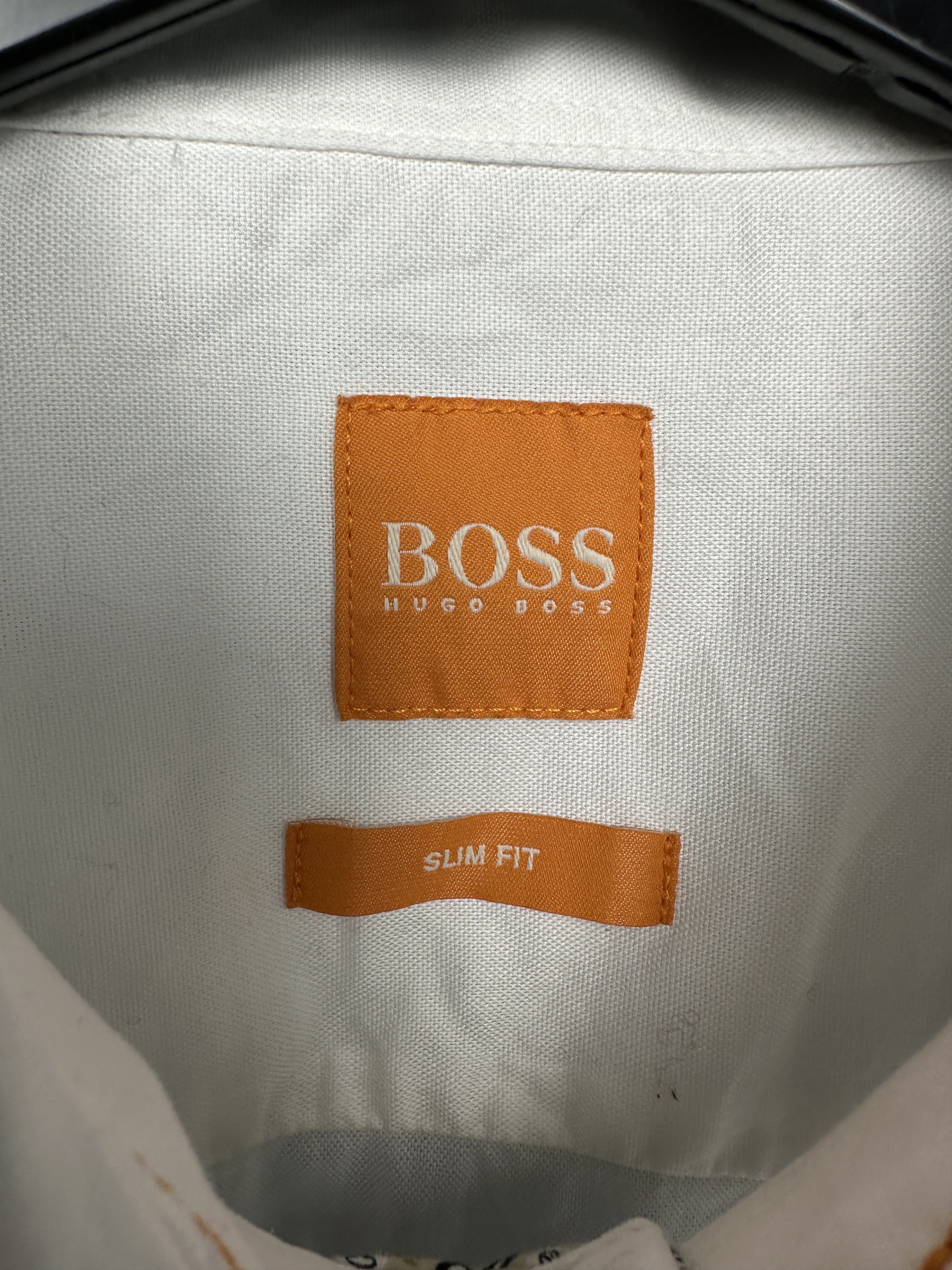 Hugo Boss Hugo Boss Mens Long Sleeve White Shirt Size US L / EU 52-54 / 3 - 3 Thumbnail