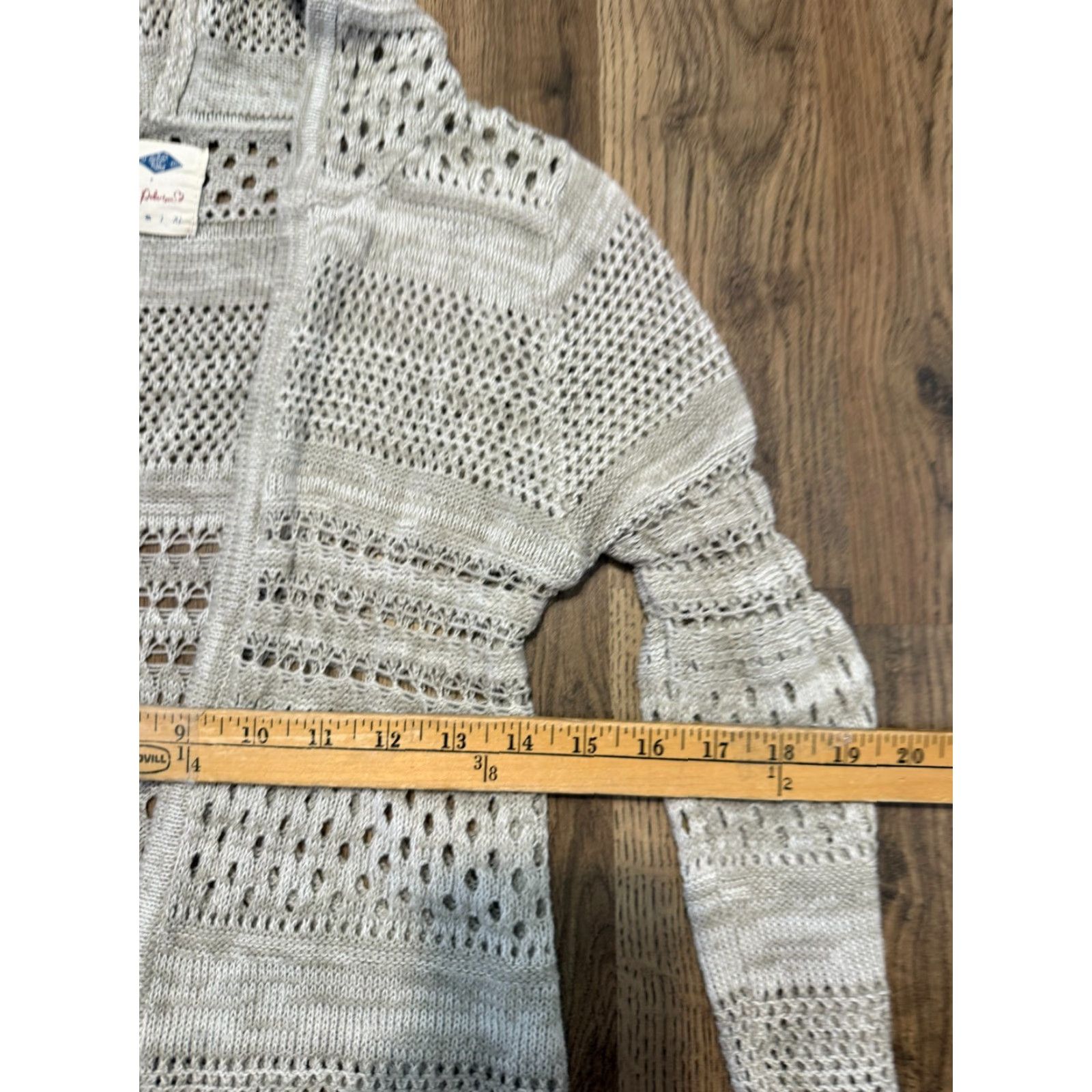 Vintage VINTAGE Wild Blue Sweater Womens Size Small Gray Long Sleeve Open Cardigan Hooded Size S / US 4 / IT 40 - 7 Thumbnail