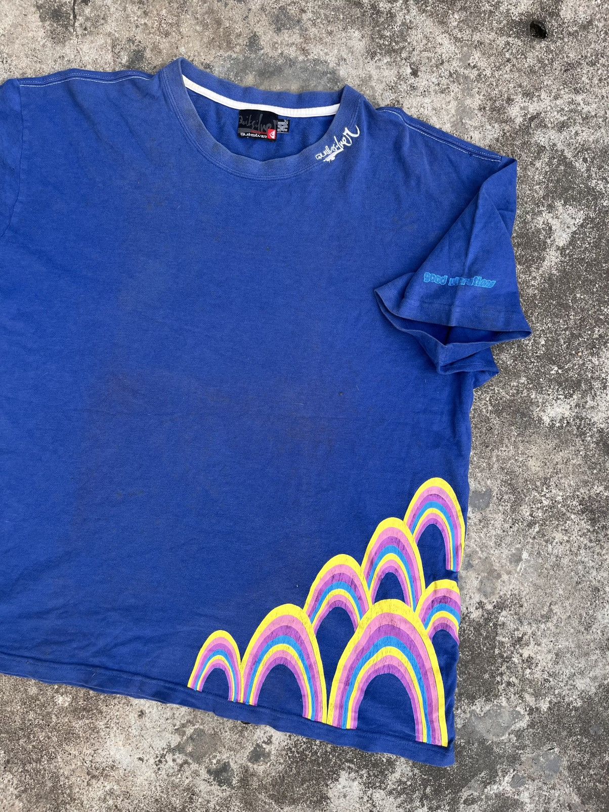 Quiksilver RARE Vintage Quicksilver Good Vibration Festival 2007 Tshirt Size US XL / EU 56 / 4 - 6 Thumbnail