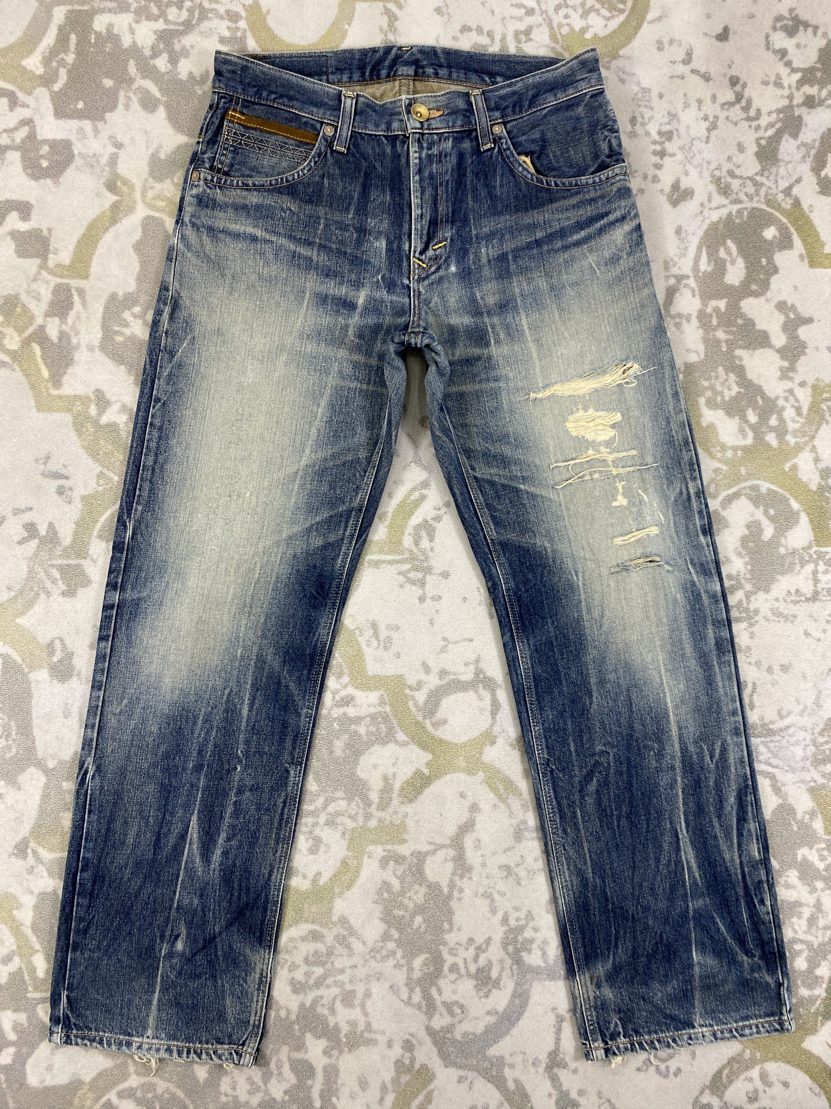 Beauty Beast EDWIN XV FADED JEANS RUSTY MUDWASH DENIM PANT 35x33- JN3526 Size US 35 - 1 Thumbnail
