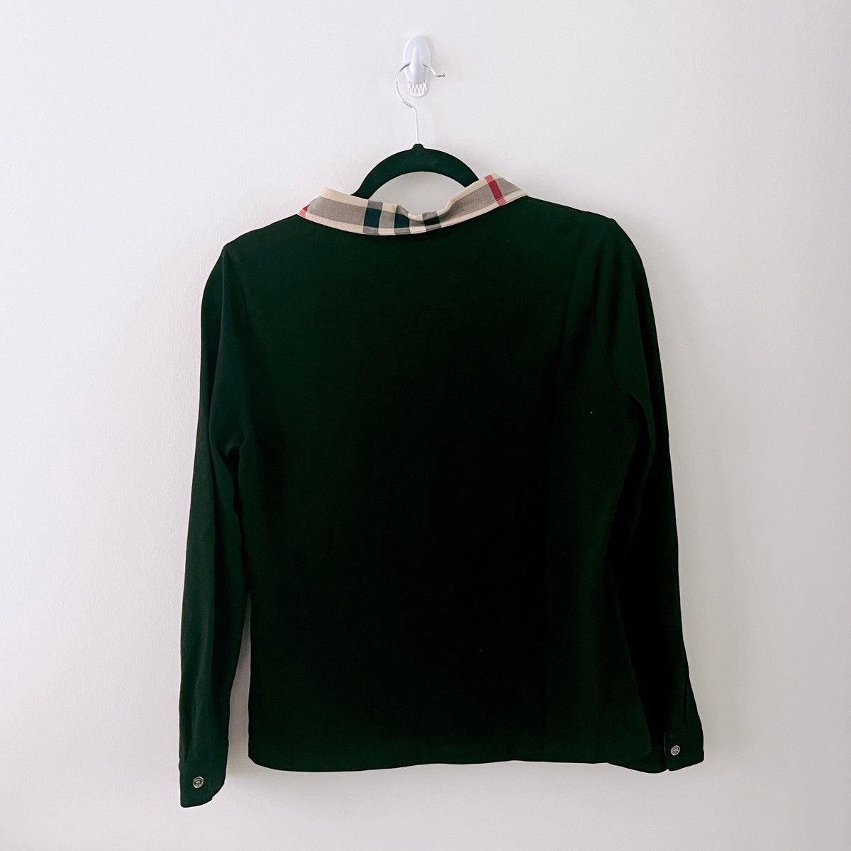 Burberry × Japanese Brand × Vintage Burberry Long-sleeve Plaid Collar Women’s Long Sleeve Top Size XL / US 12-14 / IT 48-50 - 4 Thumbnail