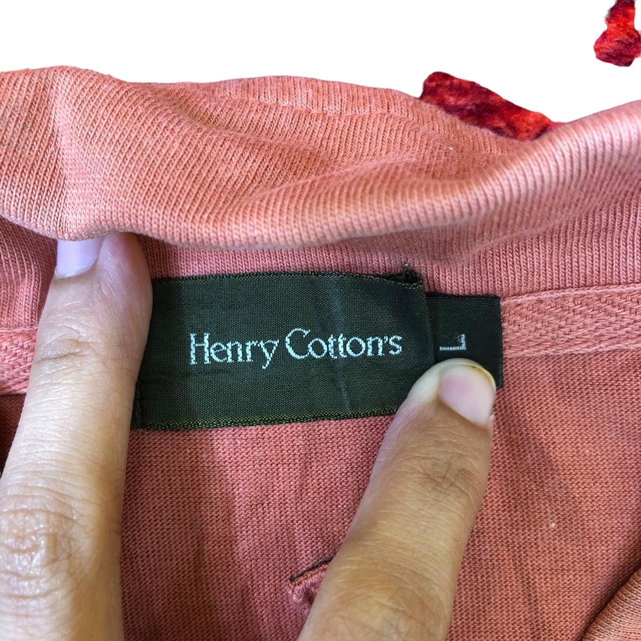Henry Cotton's Vintage HENRY COTTONS LONDON Half Zipper Polo Tee Shirt Size US L / EU 52-54 / 3 - 5 Thumbnail