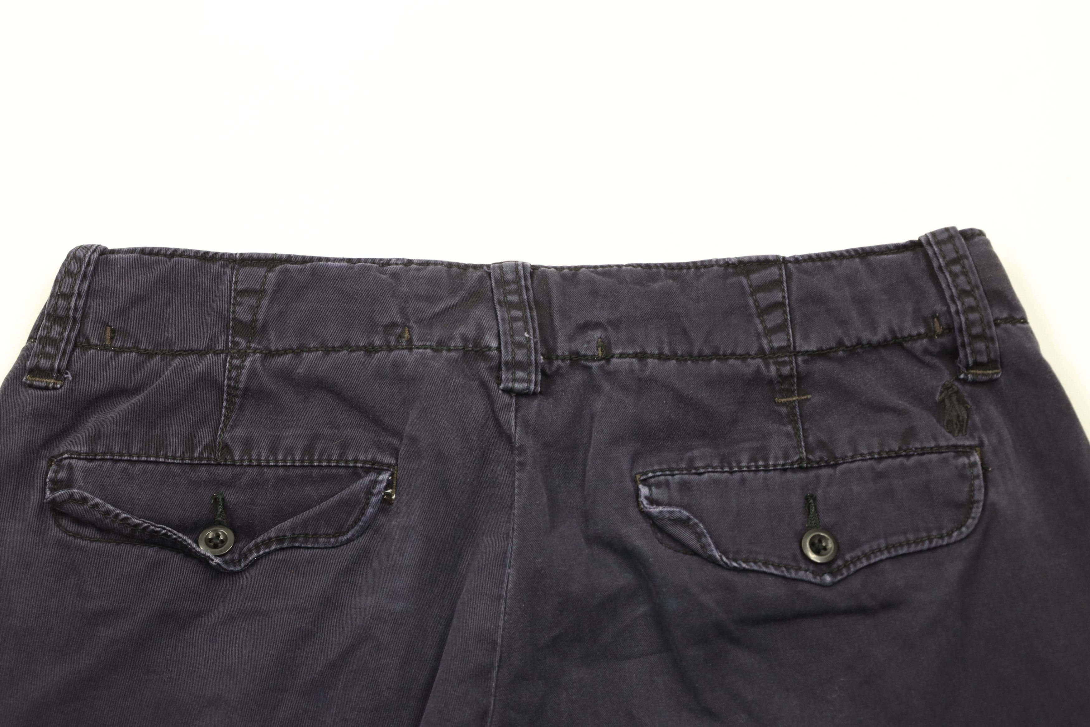 Polo Ralph Lauren Vintage 90s Ralph Lauren Heavyweight Cotton Shorts Blue Size US 30 / EU 46 - 11 Thumbnail
