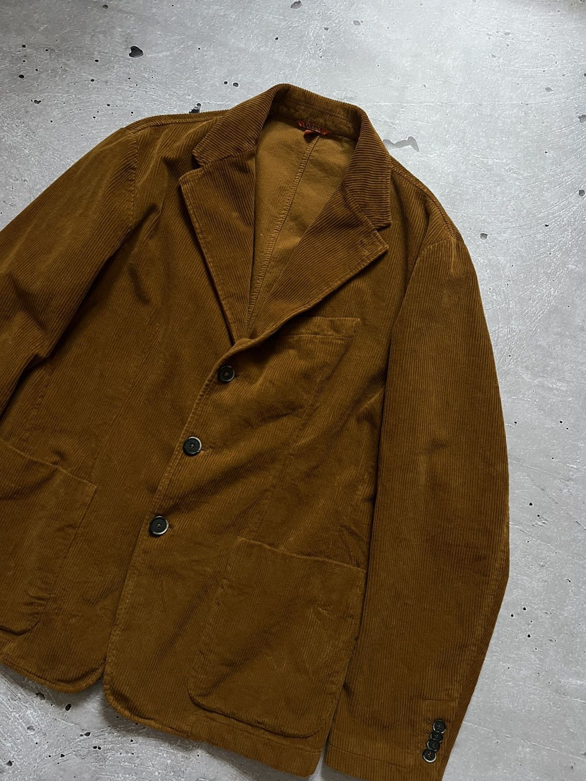 Barena BARENA Blazer Brown Corduroy Tailored Jacket Size 54 Size 44R - 2 Thumbnail