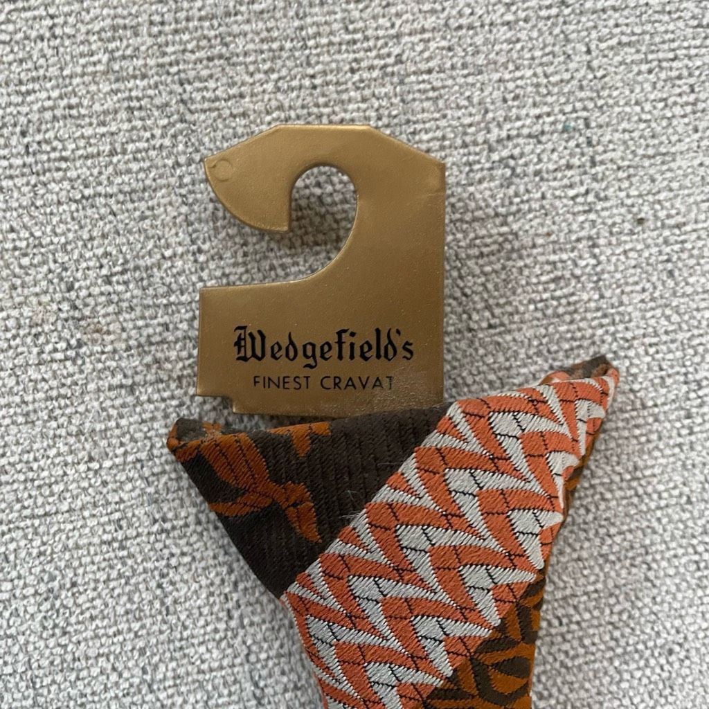 Vintage NWT NOS Vintage 70s Wedgefield’s Monsieur Cravat Clip On Neck Tie Size ONE SIZE - 4 Thumbnail