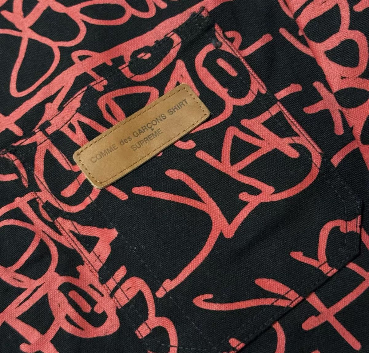 Supreme Supreme comme cdg shirt printed canvas chore coat jacket Size US M / EU 48-50 / 2 - 5 Thumbnail