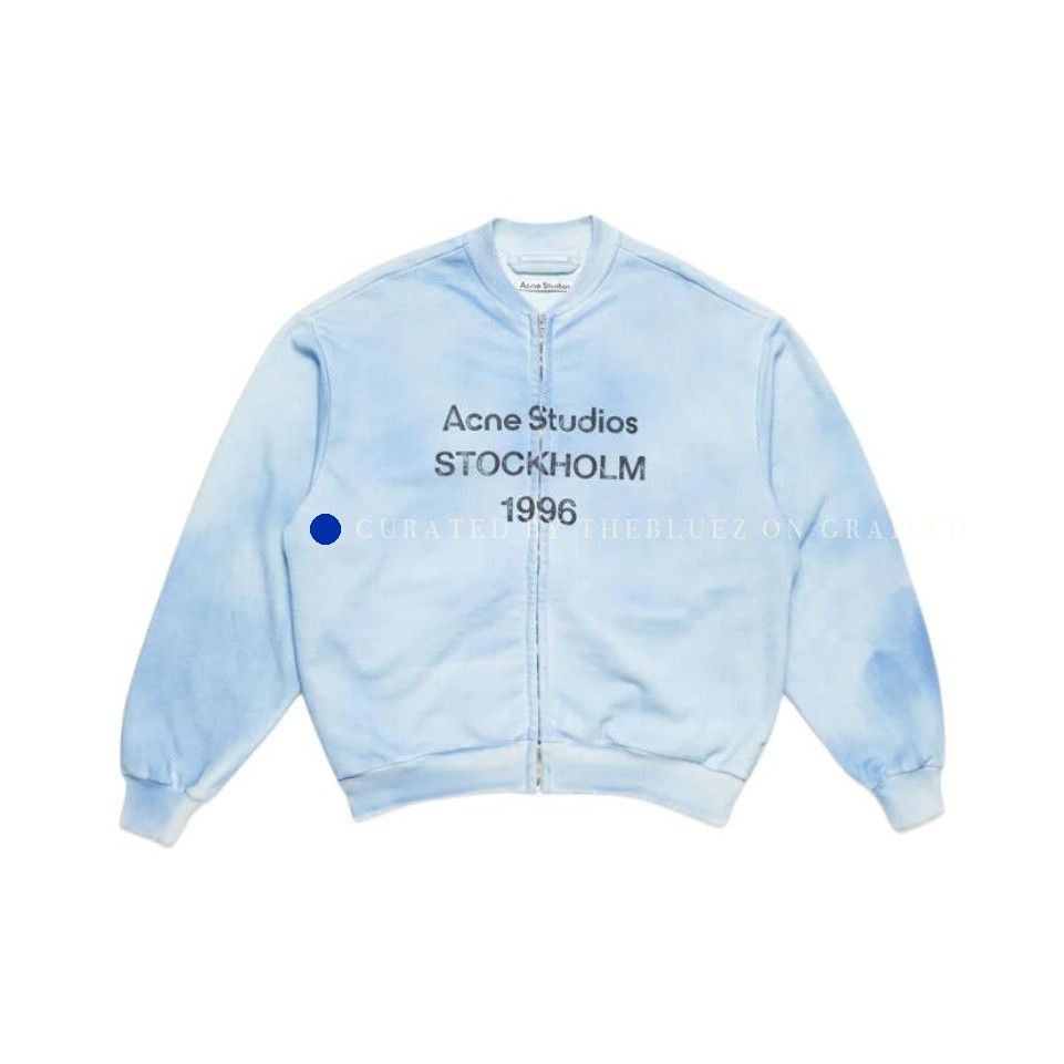 Acne Studios Vintage-Inspired Blue Bomber Jacket Size US M / EU 48-50 / 2 - 1 Thumbnail