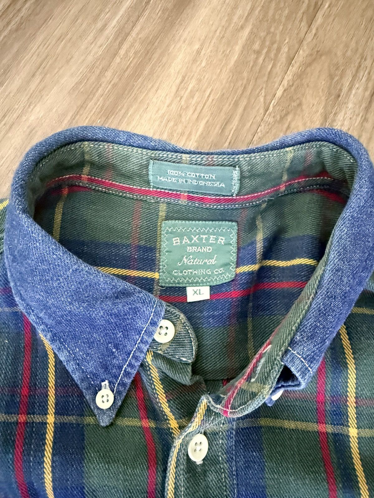 Other Vintage Baxter Brand Natural Clothing Shirt Plaid Size US XL / EU 56 / 4 - 5 Thumbnail